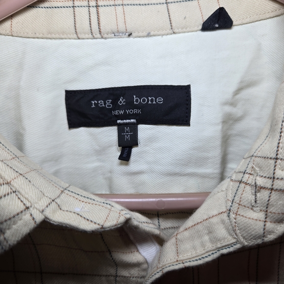 Mens Rag & Bone Medium Button Down Shirt - Picture 3 of 6
